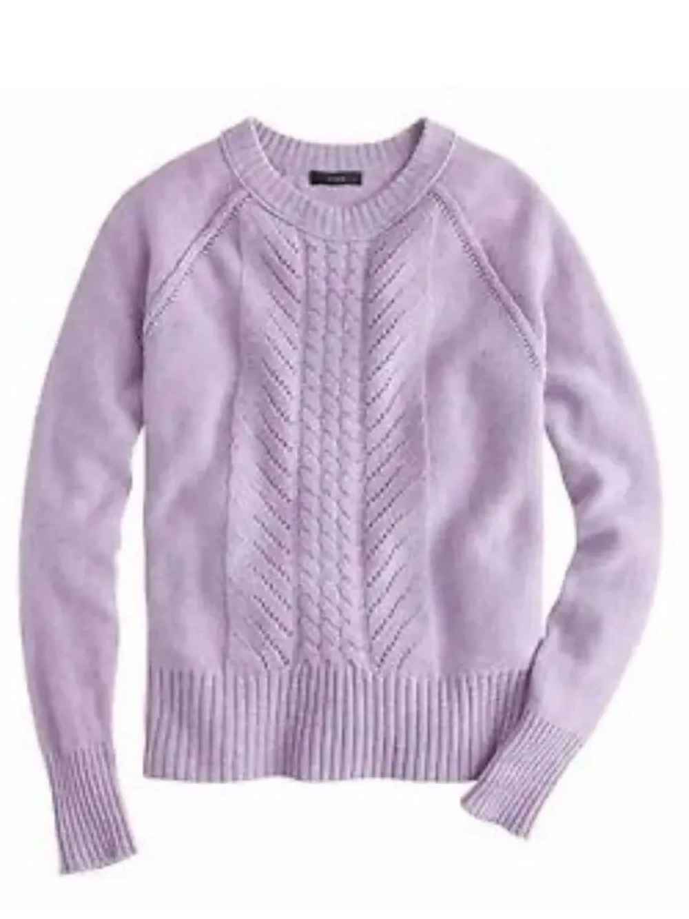J Crew 100% wool sweater lilac purple small